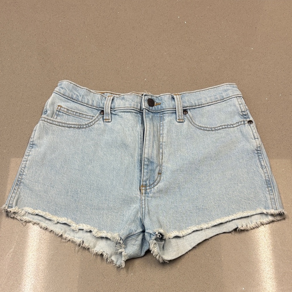 Wrangler Light Blue Jean Shorts for Women
